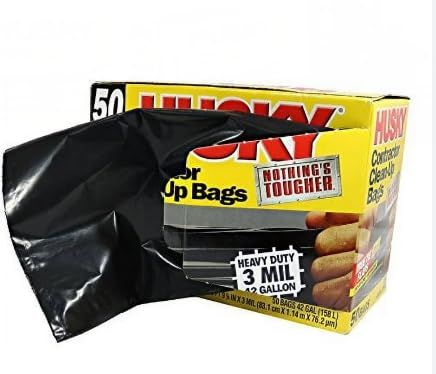 42 Gallon Heavy Duty Black Trash Bags C5827
