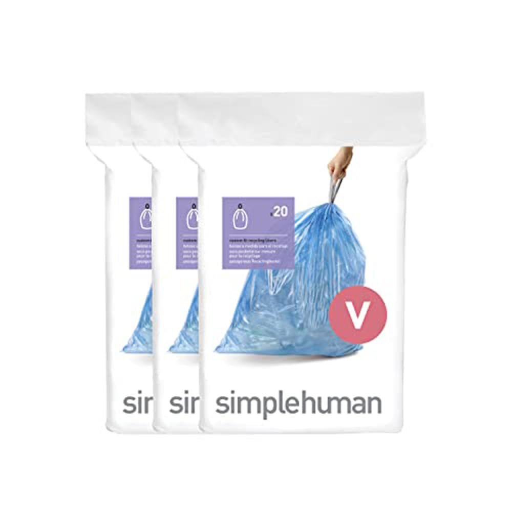 60 Count Drawstring Kitchen Trash Bags J539