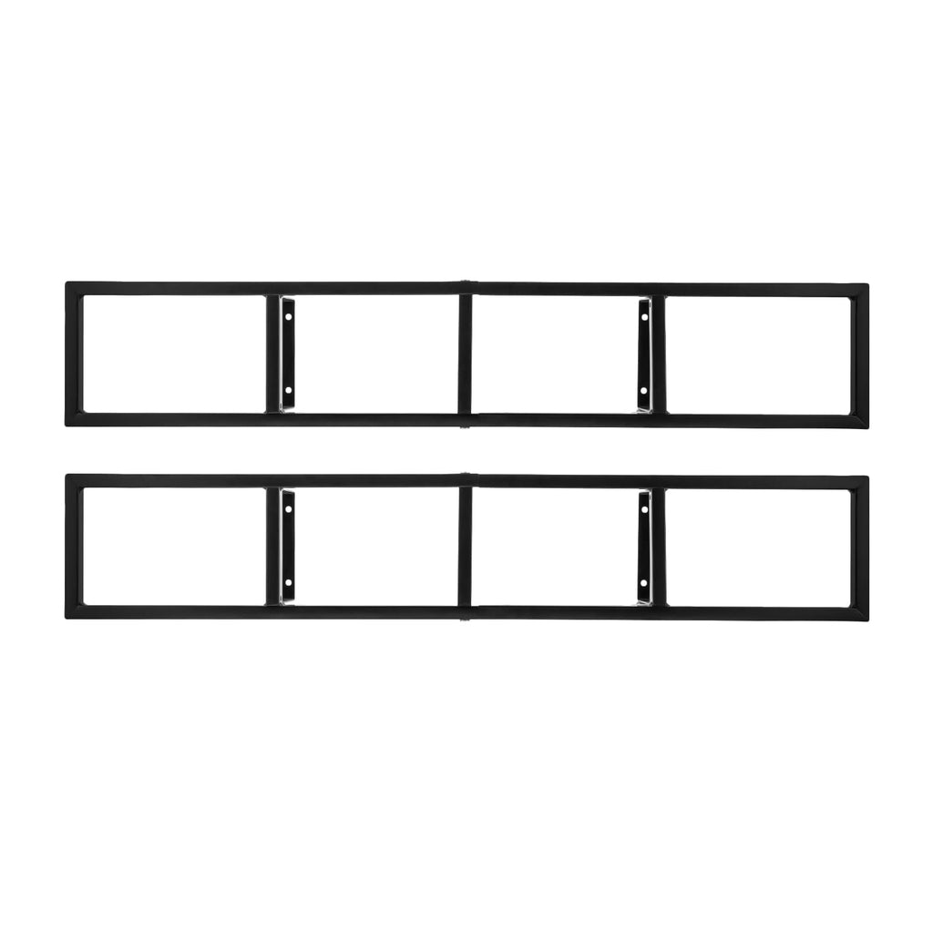 34 Inch Black Metal Media Storage Rack T120