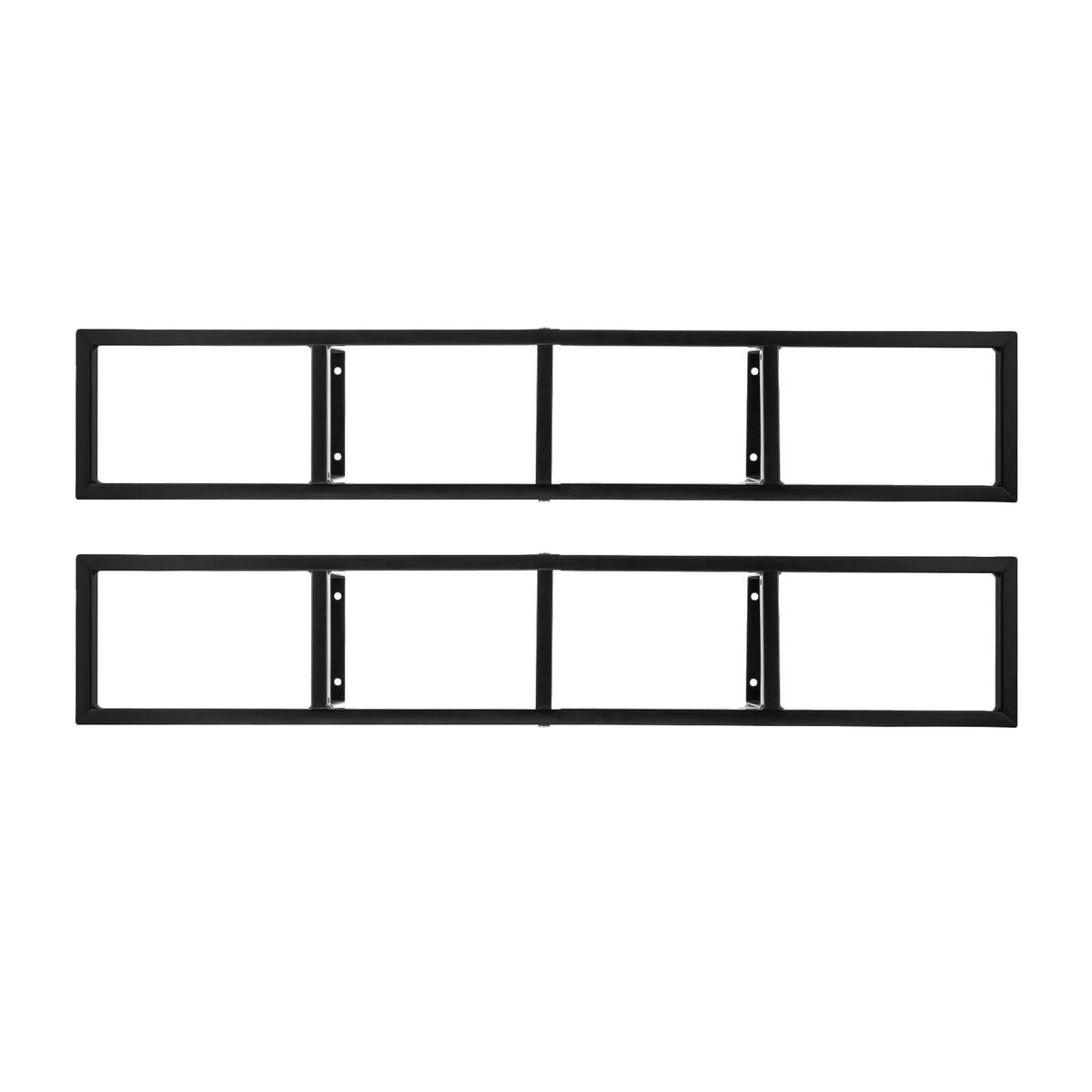 34 Inch Black Metal Media Storage Rack T120