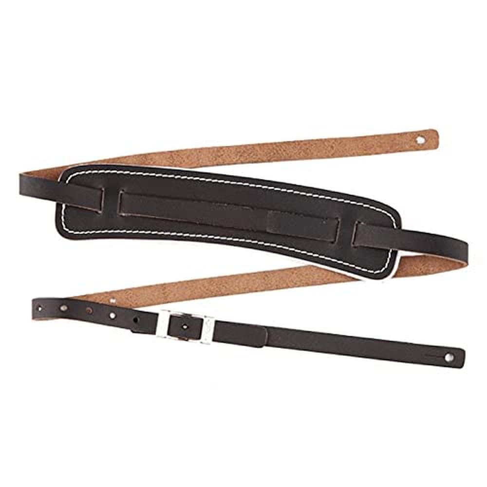 Black Leather Guitar Strap A42160
