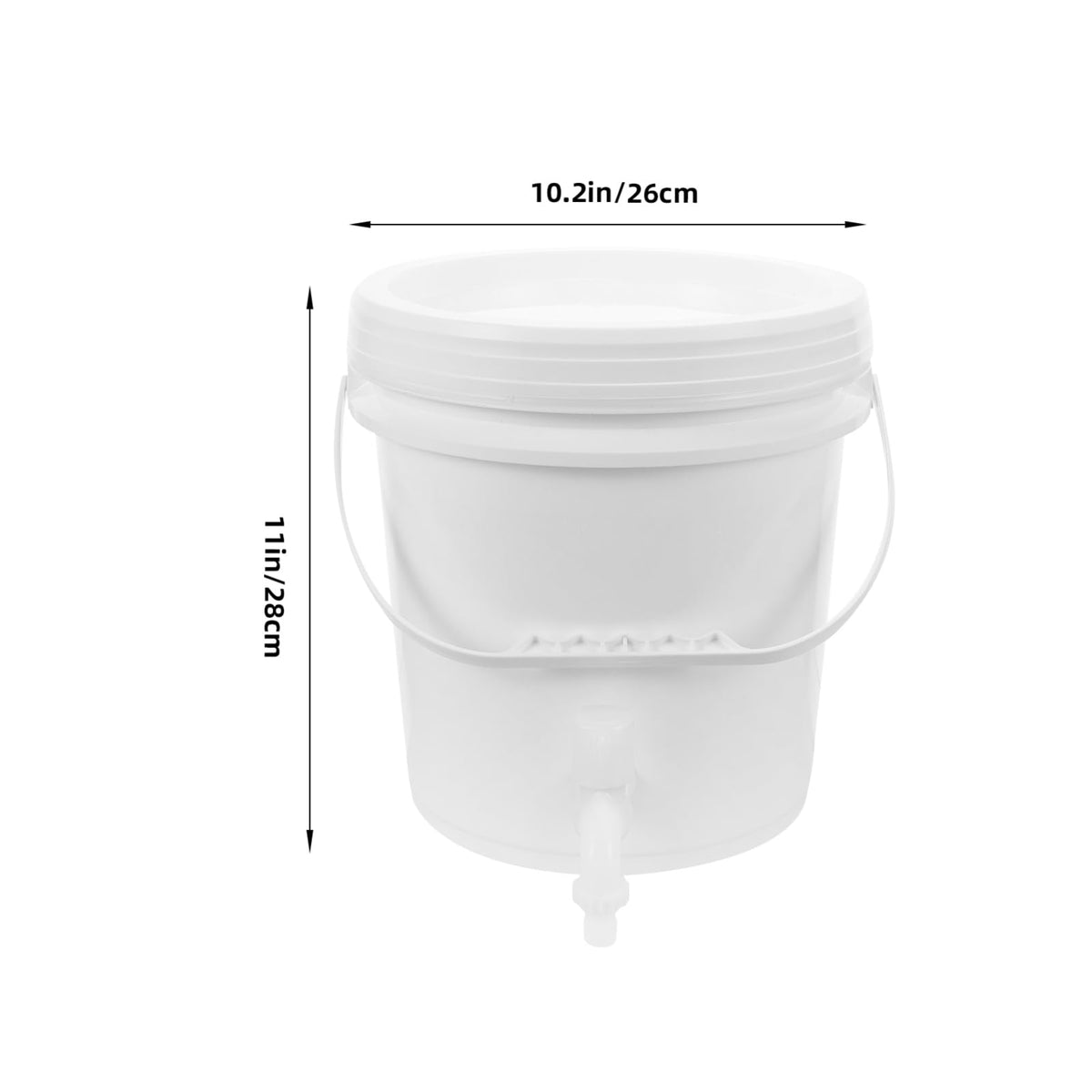 Outdoor Water Storage Bucket with Faucet 10l Capacity C264227
