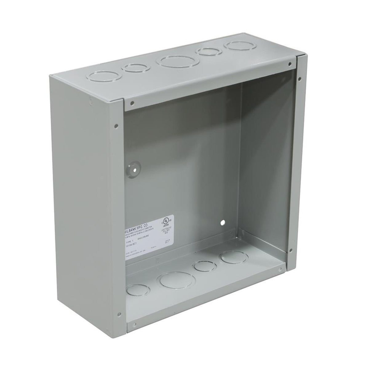 10 Inch x 10 Inch x 4 Inch Steel Screw Cover Junction Box K996