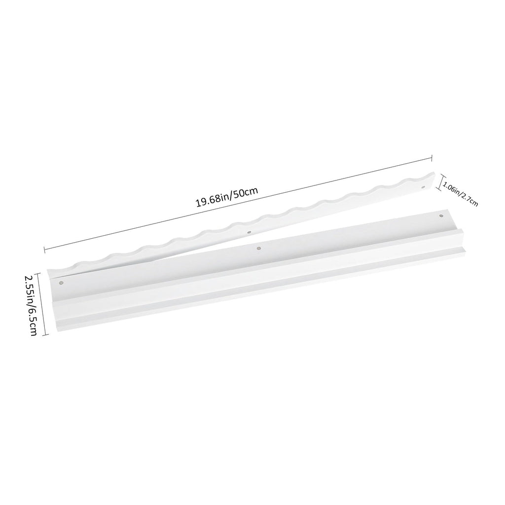 White Wooden Mahjong Racks with Pushers Set of 4 V61510