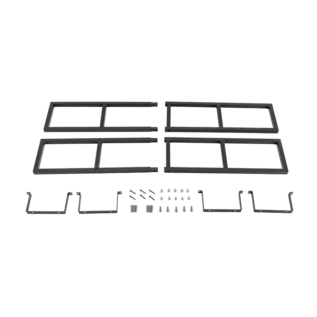 34 Inch Black Metal Media Storage Rack T120
