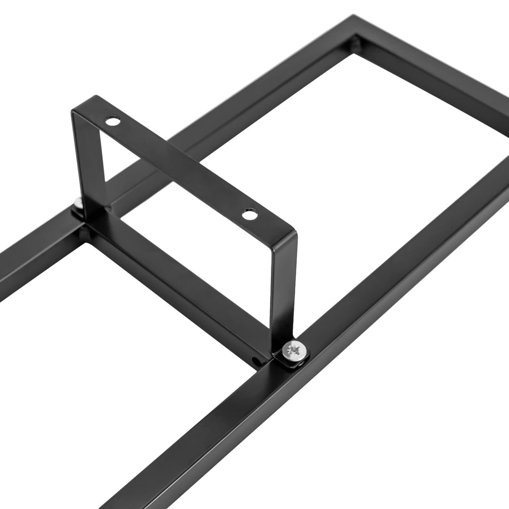 34 Inch Black Metal Media Storage Rack T120