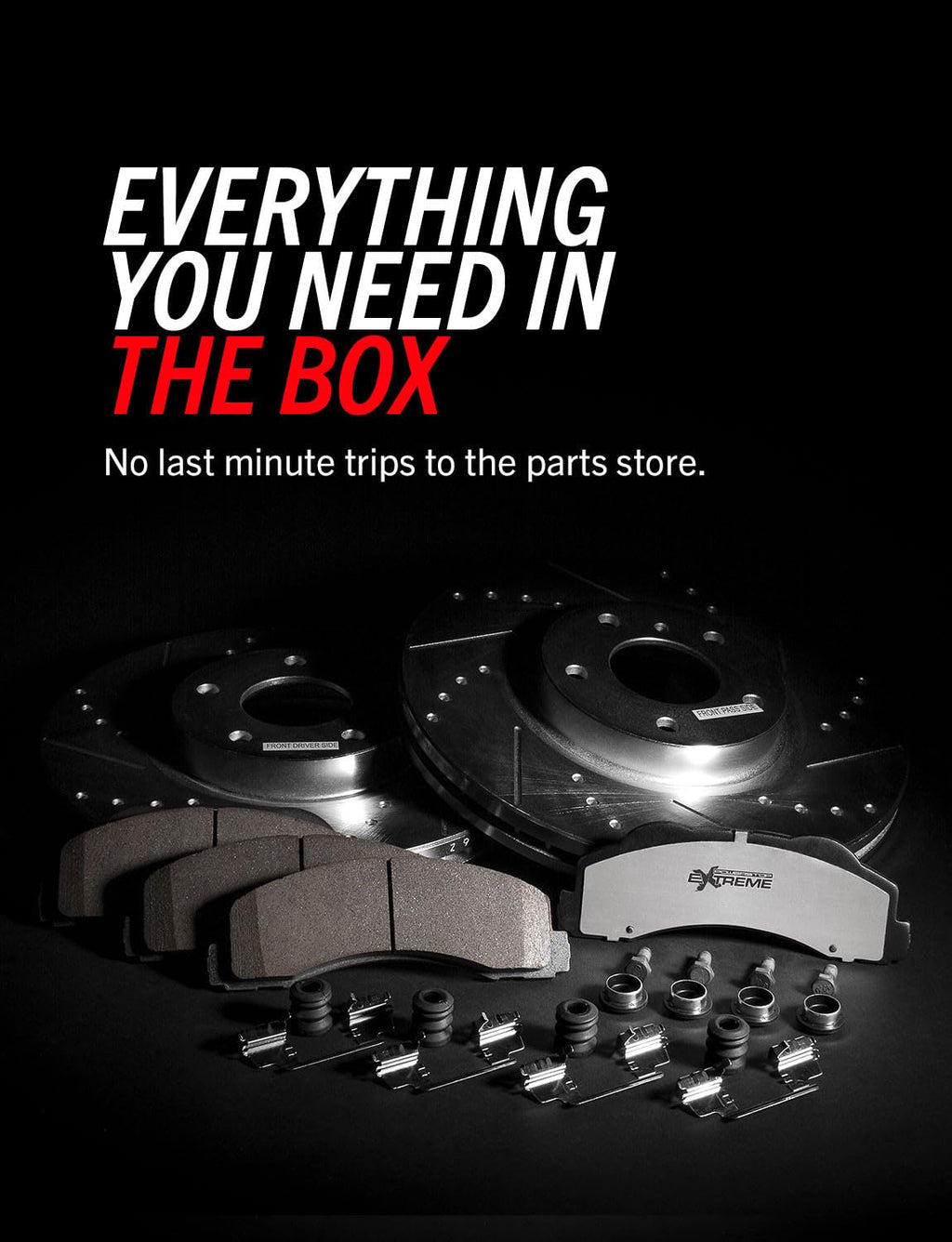 Front & Rear Brake Pad & Rotor Kit F279
