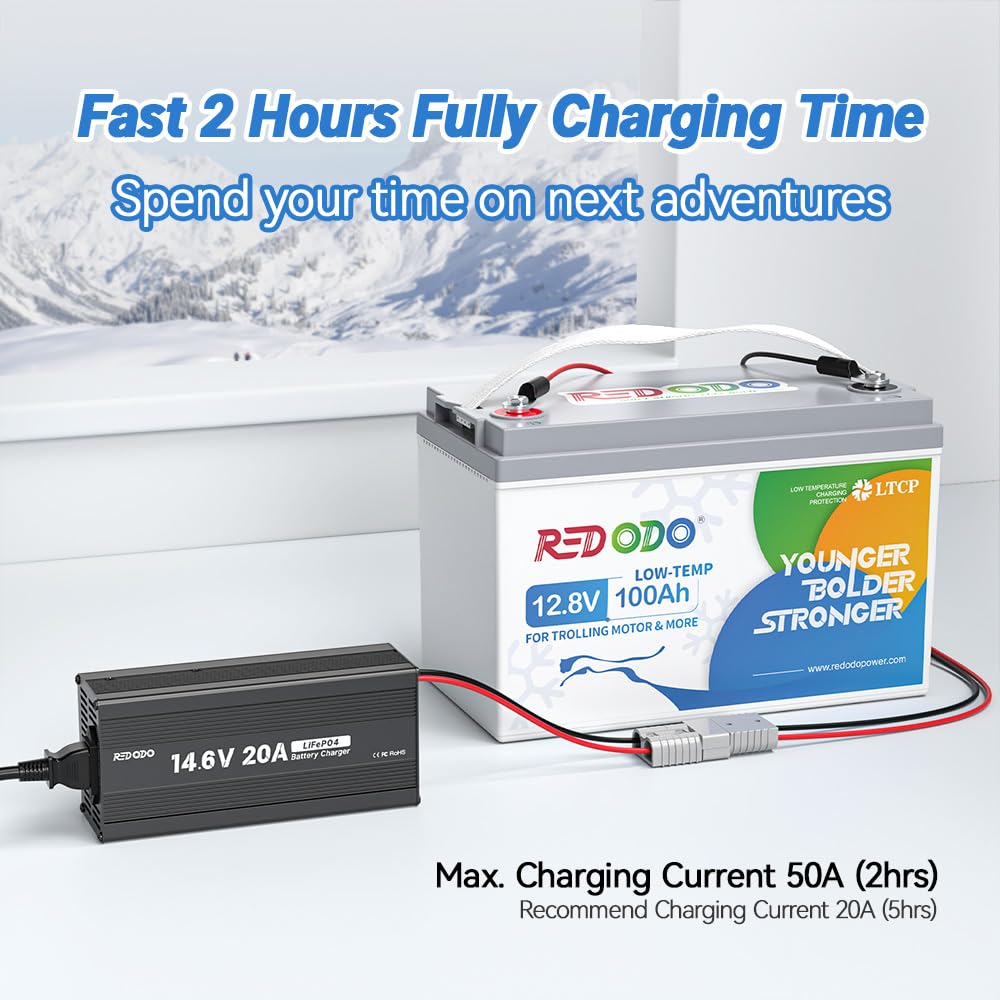 12V 100Ah LiFePO4 Deep Cycle Battery M26948