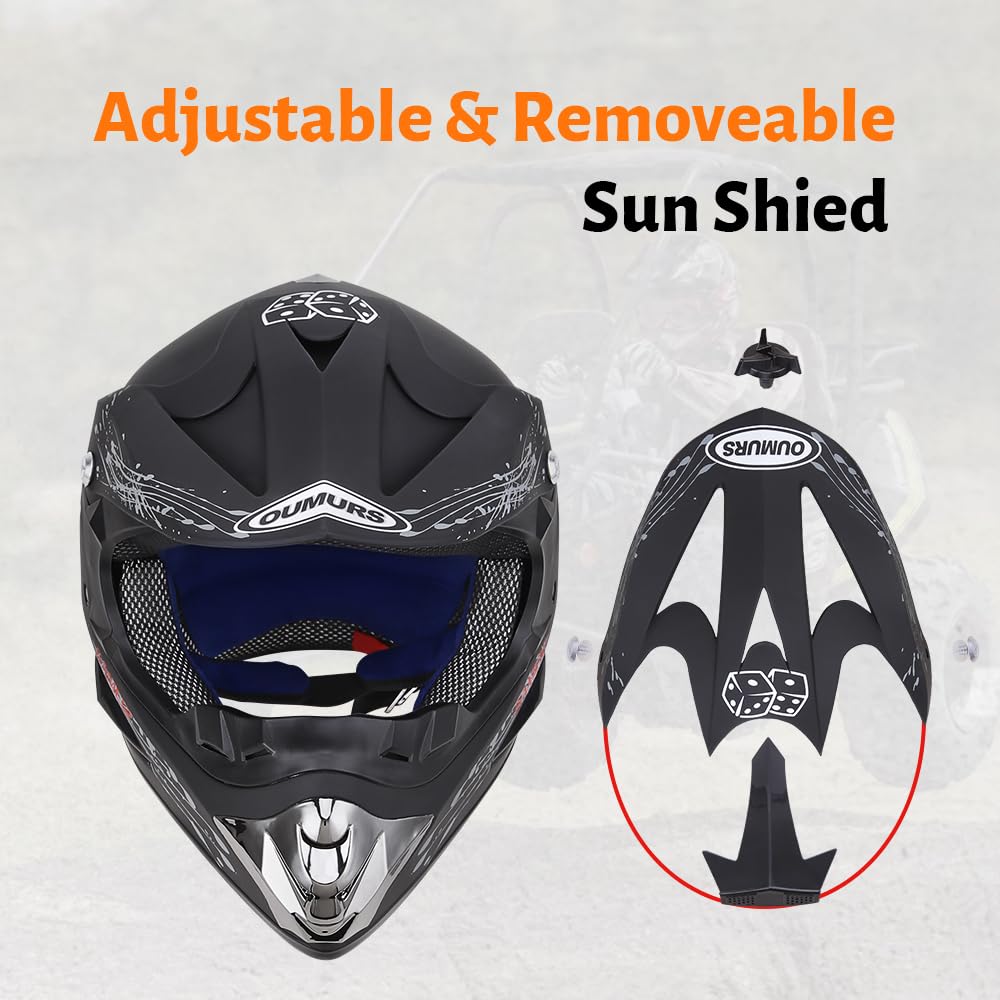 Full Face DOT Approved Adult Motocross Helmet E135