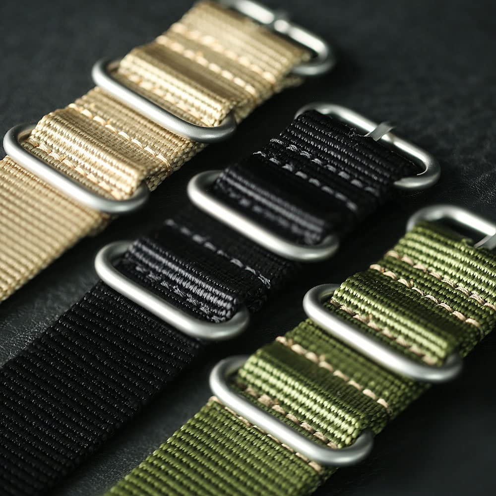 Titanium Automatic Field Watch 40mm Day Date 100M Waterproof Nylon Strap V252753