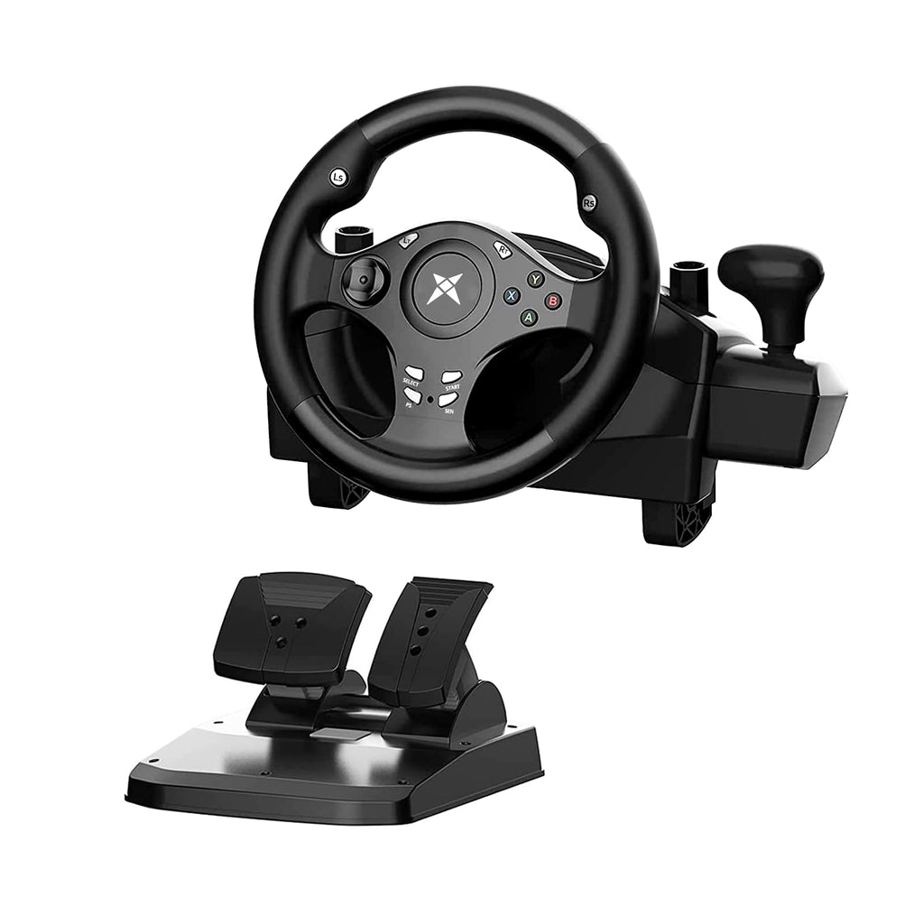 Gaming Steering Wheel with Pedals V99389