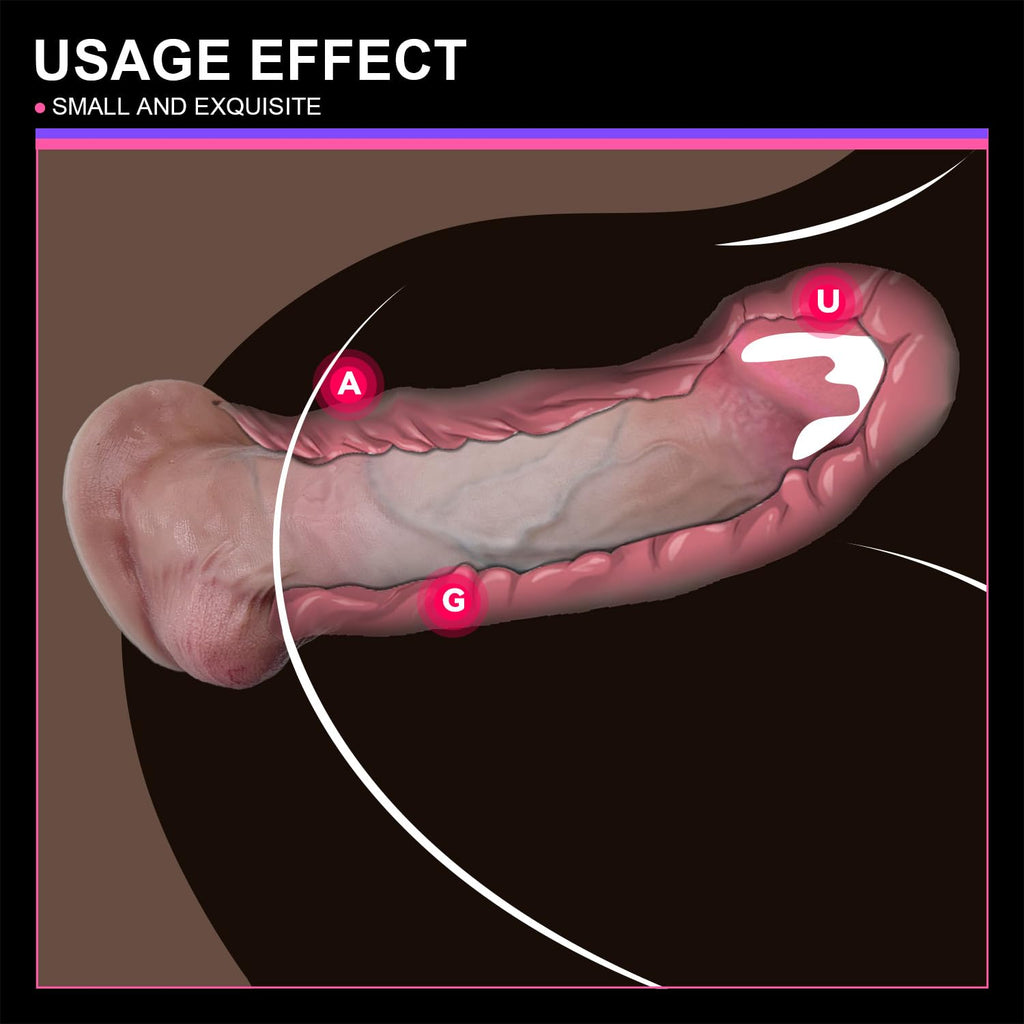 12 Inch Curved Dual Density Liquid Silicone Dildo with Suction Cup X919367