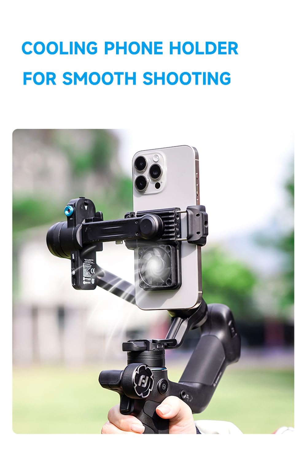 3-Axis Phone Gimbal Stabilizer with Integrated Grip H19878