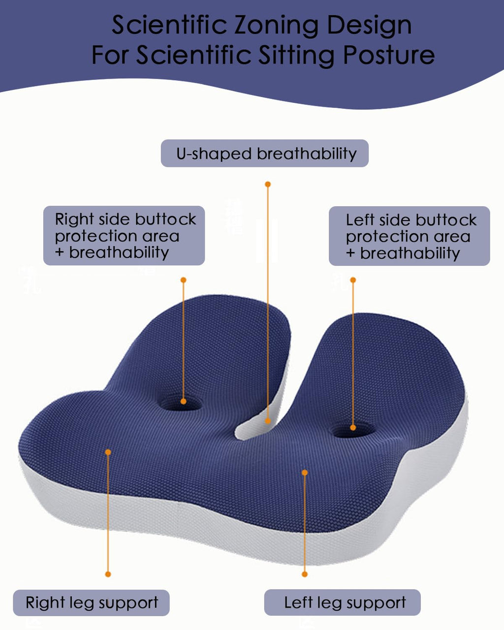 4.7″ Thick Memory Foam Car Seat Cushion G21342