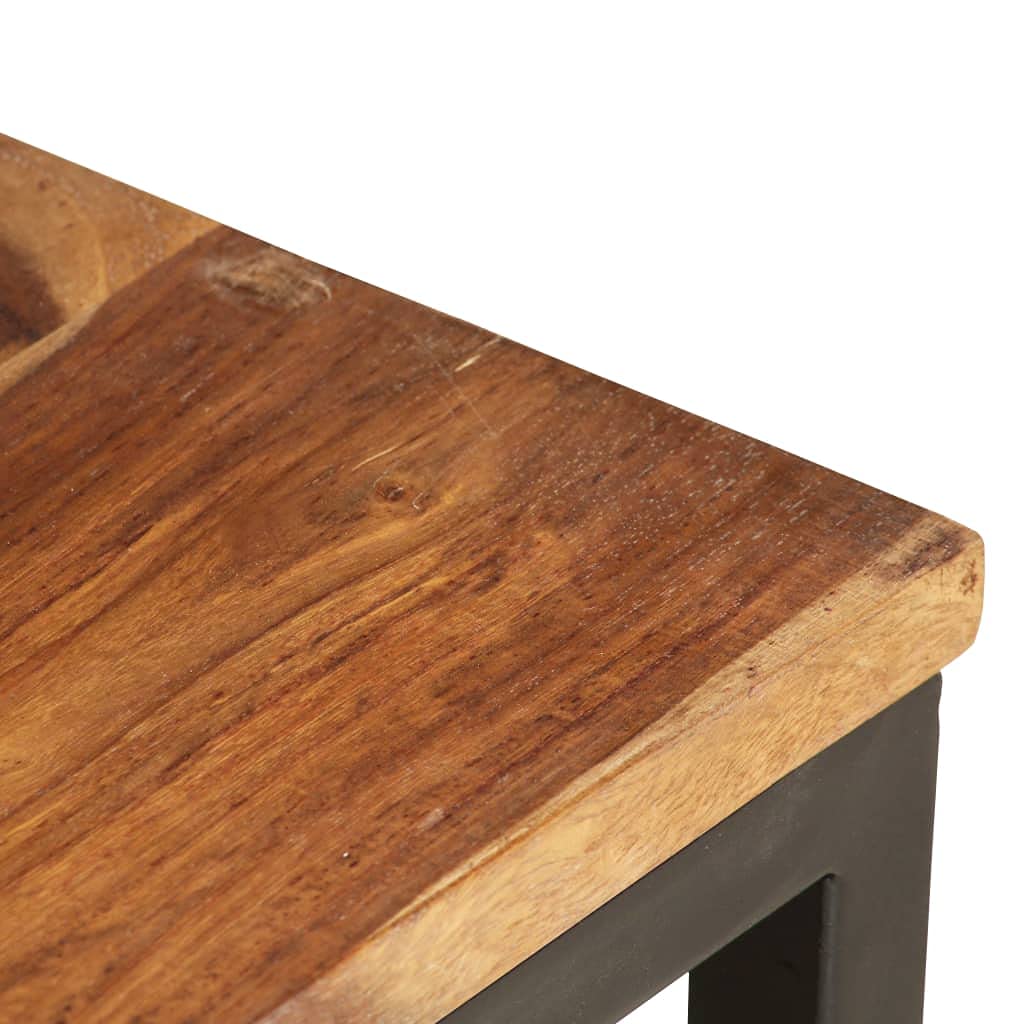 2 pcs Solid Sheesham Wood Nesting Tables P51604