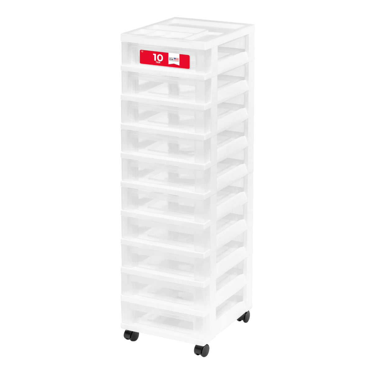 10 Drawer Rolling Storage Cart D7935