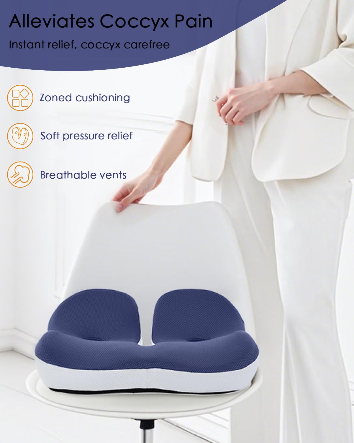 4.7″ Thick Memory Foam Car Seat Cushion G21342