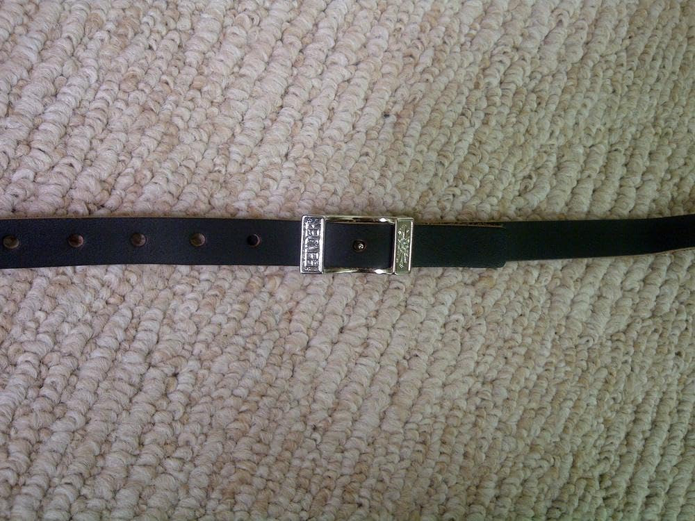 Black Leather Guitar Strap A42160