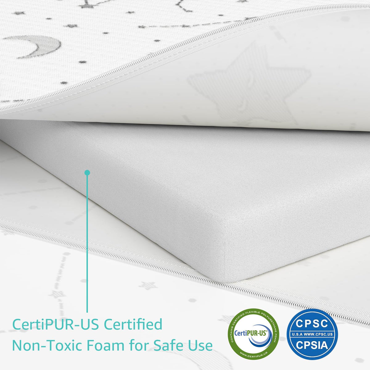 38x26 Waterproof Pack and Play Mattress Pad 2 Pack B876487