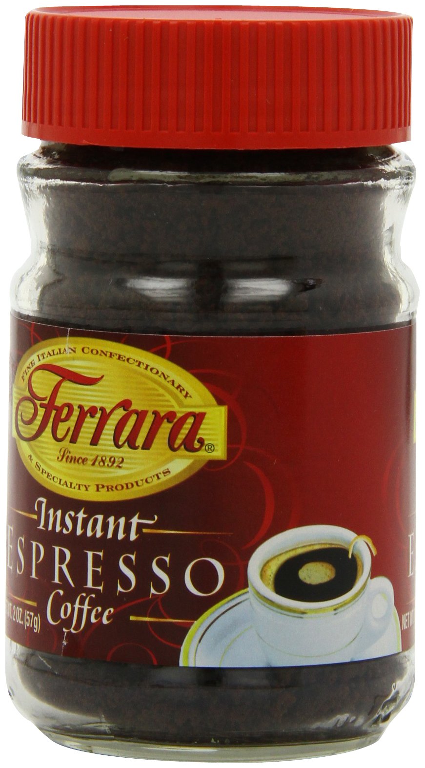 Instant Espresso Coffee 2 oz Glass Jars Pack of 6 W836