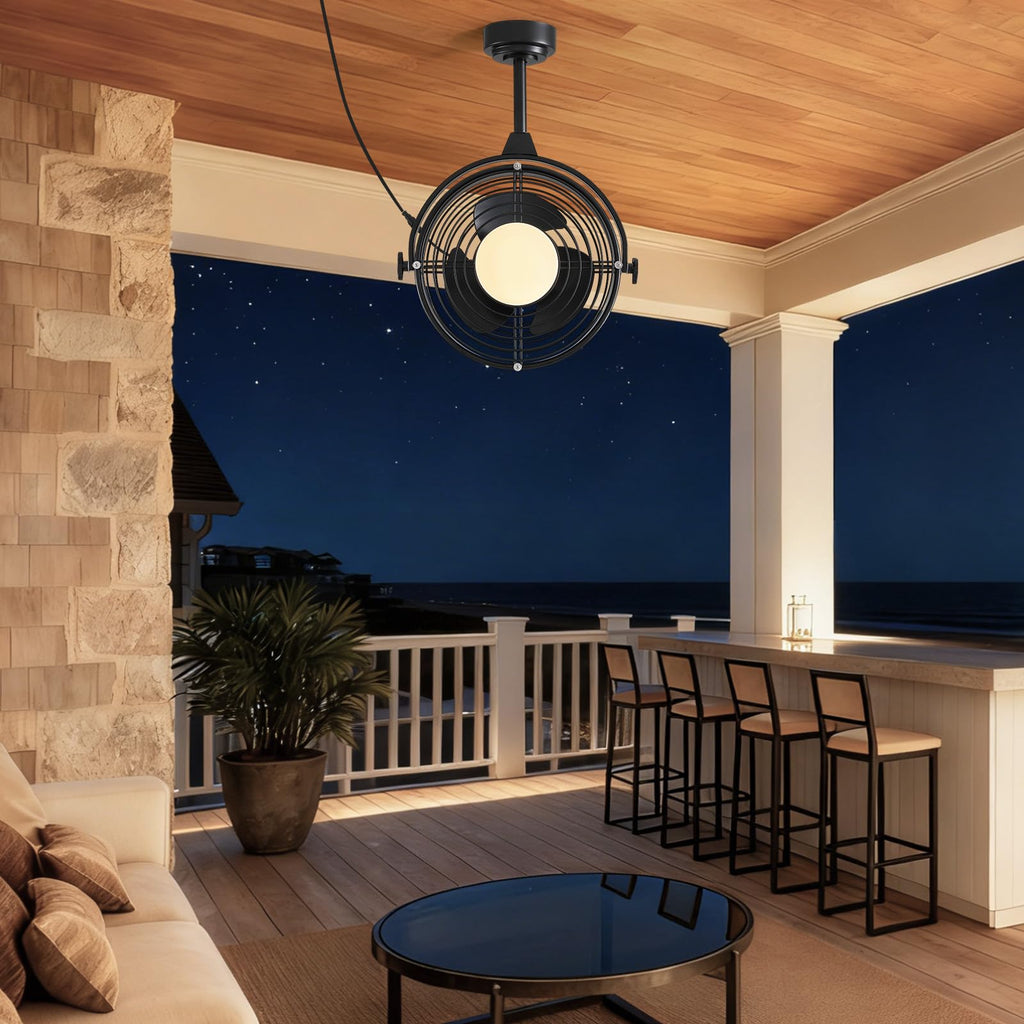 20" Outdoor Ceiling Fan with Lights M860
