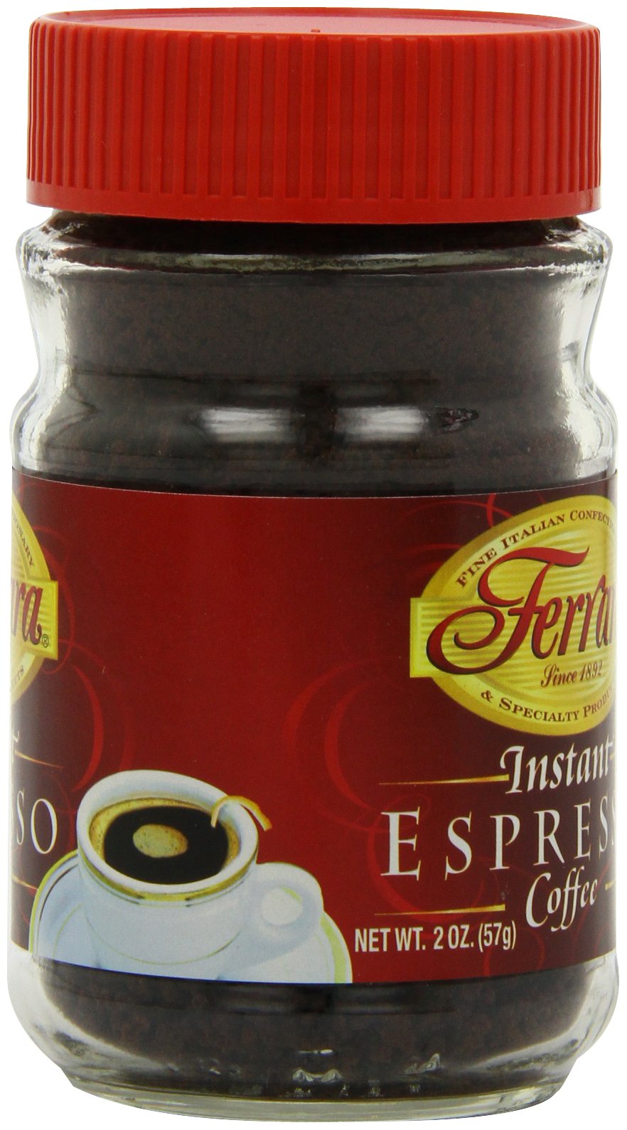 Instant Espresso Coffee 2 oz Glass Jars Pack of 6 W836