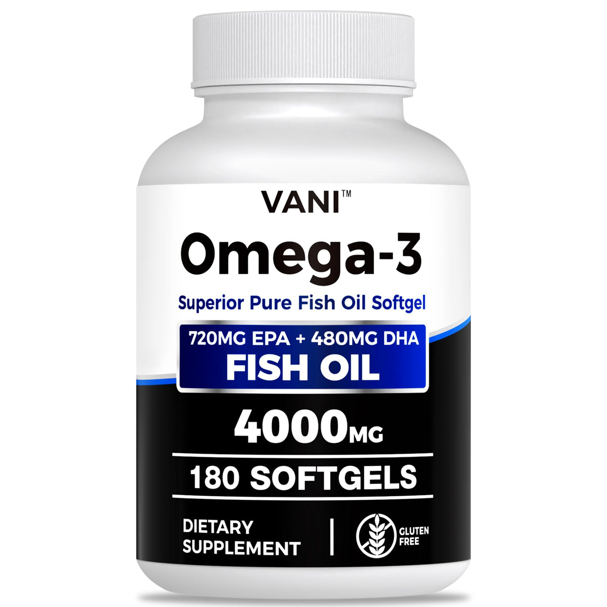 Omega 3 Fish Oil 4000mg 180 Softgels EPA & DHA F670030