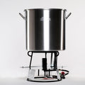 Portable Propane Outdoor Boiling Package with 60 Qt. Aluminum Pot, Basket, Lid and Jet Burner N8606