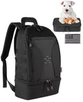 Black Compact Tactical Pet Backpack with Insulated Pocket S97278