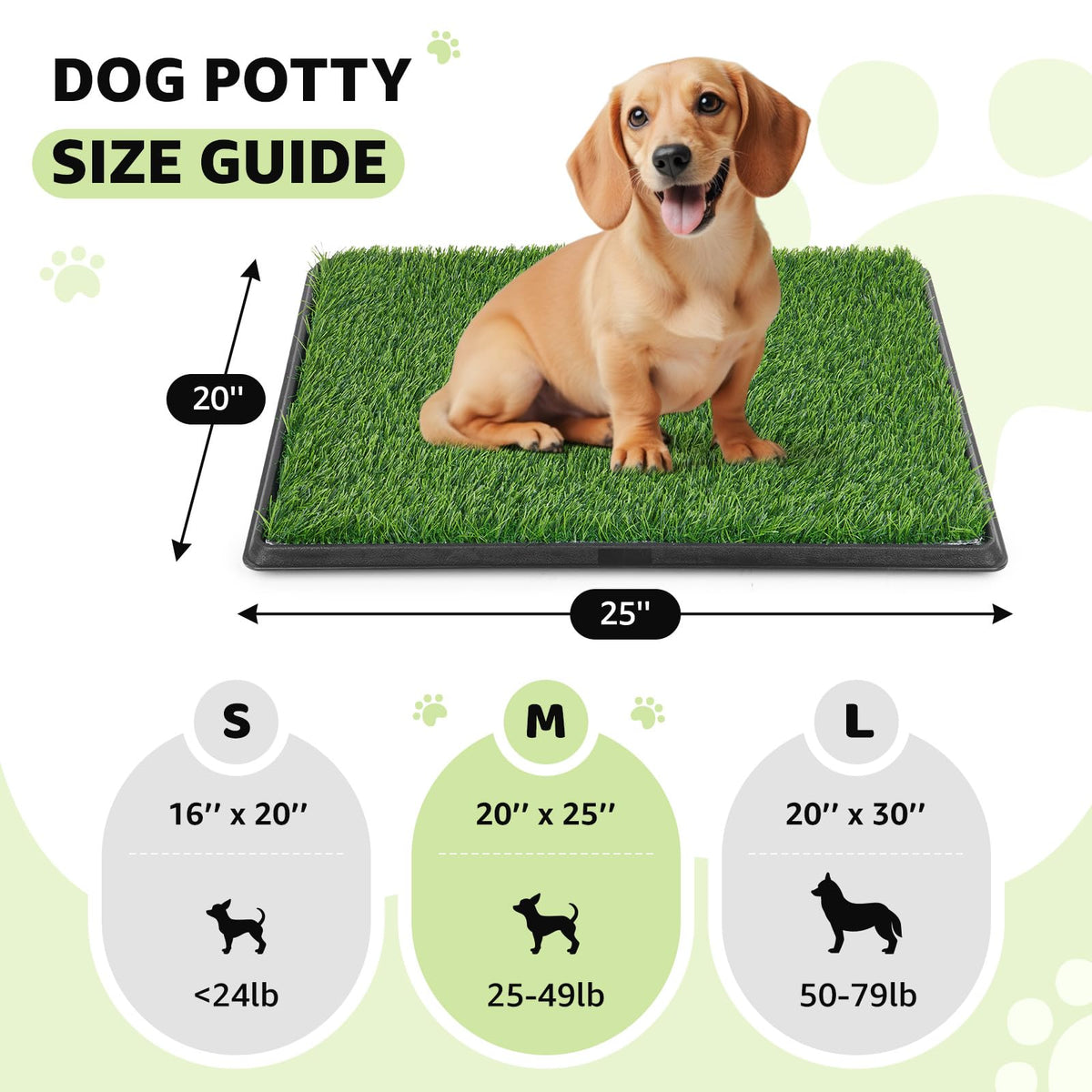 Dog Grass Pad with Tray 20.1x25.1in G57671
