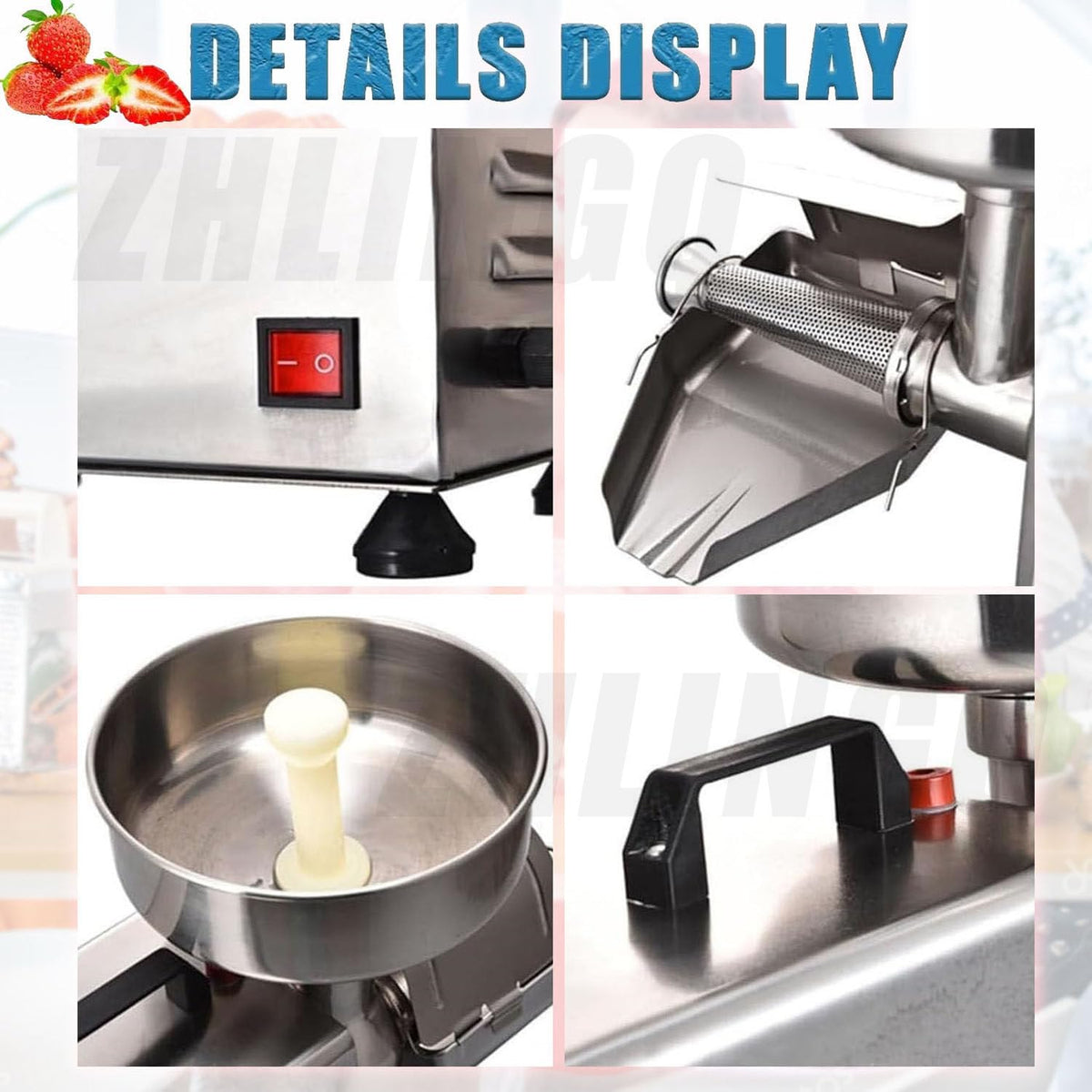 Commercial Stainless Steel Electric Tomato Strainer Machine J433724