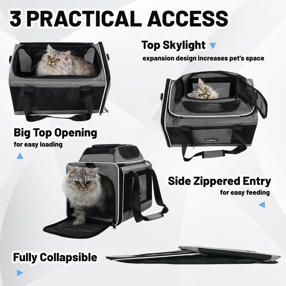 Top-Expandable Cat Carrier 18x11x11 J88441