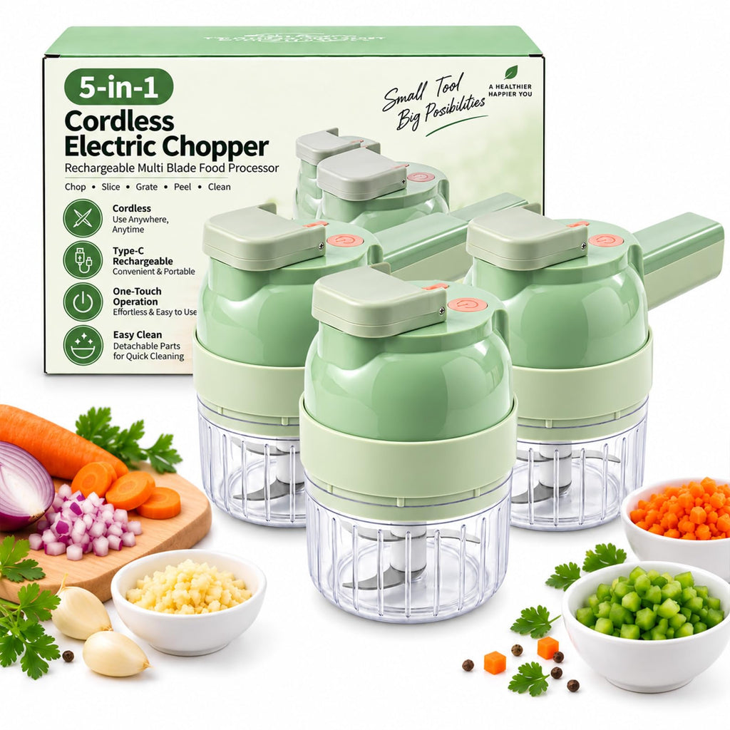 Electric 5-in-1 Handheld Vegetable Chopper Y214