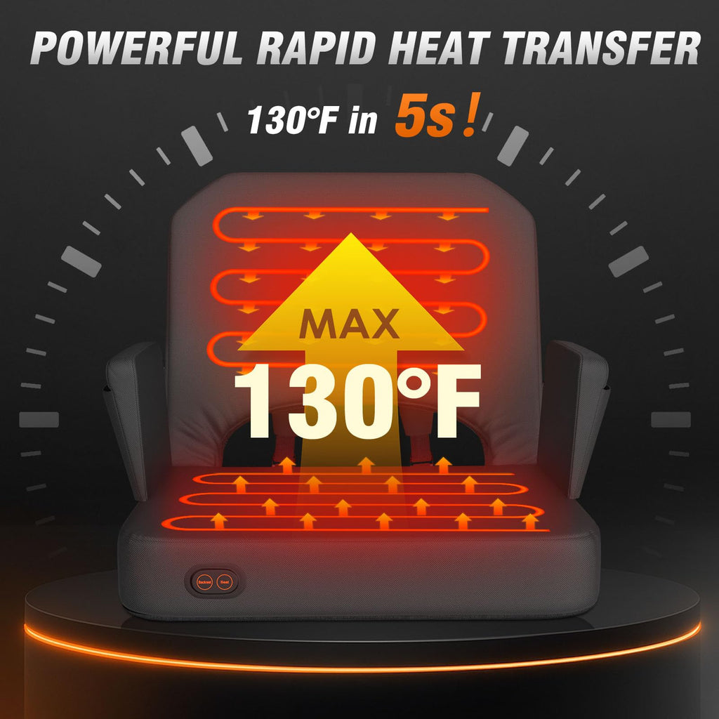 Heated Stadium Seats for Bleachers with Foldable Armrests W3395