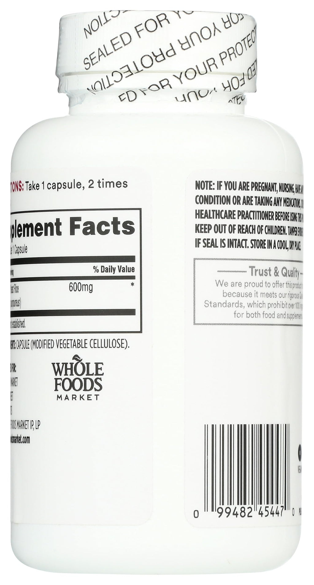 Red Yeast Rice 600mg 120 Count I3745
