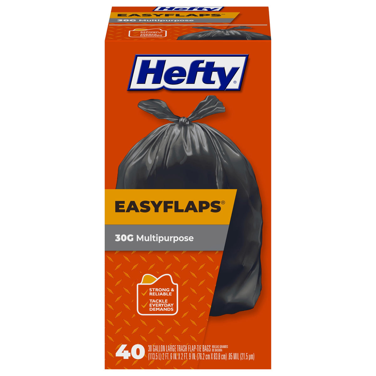 Black 30 Gallon Trash Bags Y600