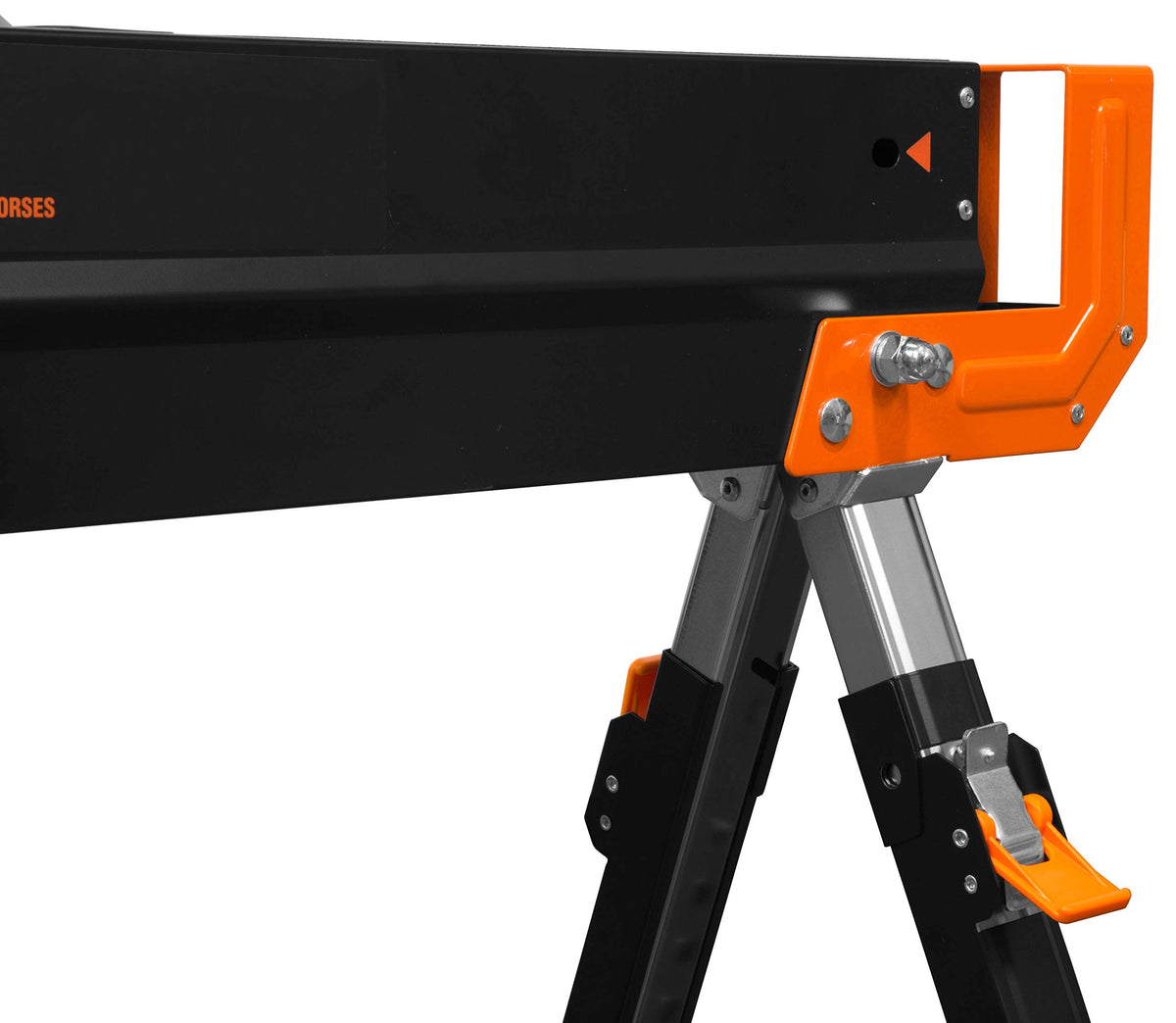 Steel Saw Horse Set, 1300-Pound Capacity, Height Adjustable, Two Pack S411635