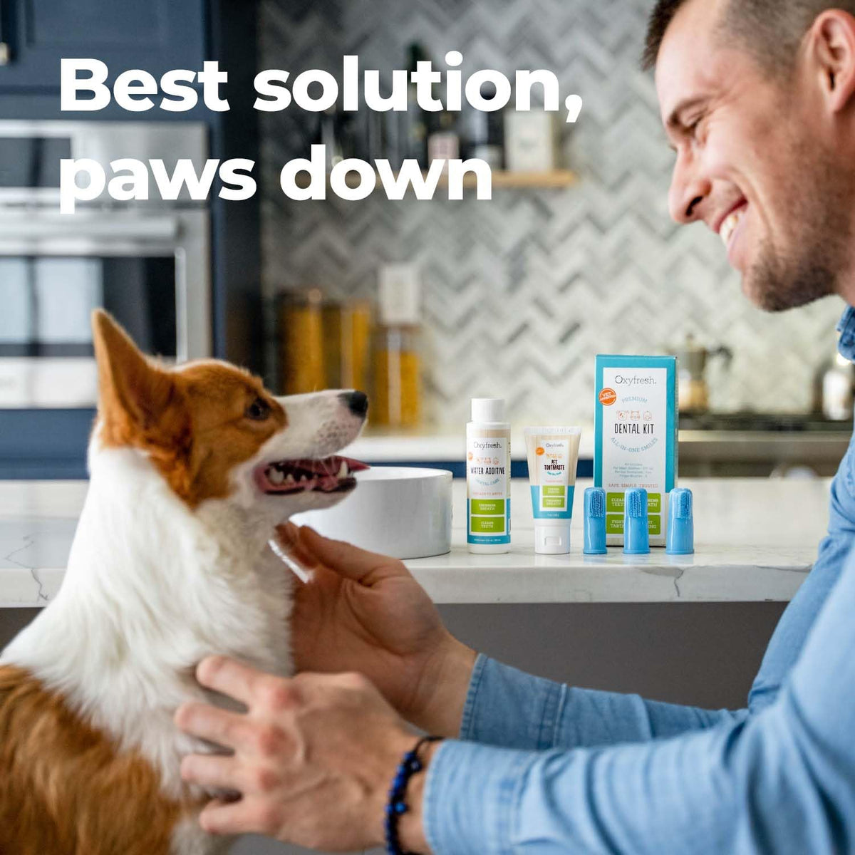 Pet Dental Kit 4oz Toothpaste + 16oz Water Additive Y858