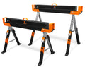 Steel Saw Horse Set, 1300-Pound Capacity, Height Adjustable, Two Pack S411635