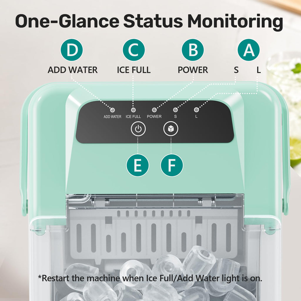 Countertop Ice Maker with Self-Cleaning T501571