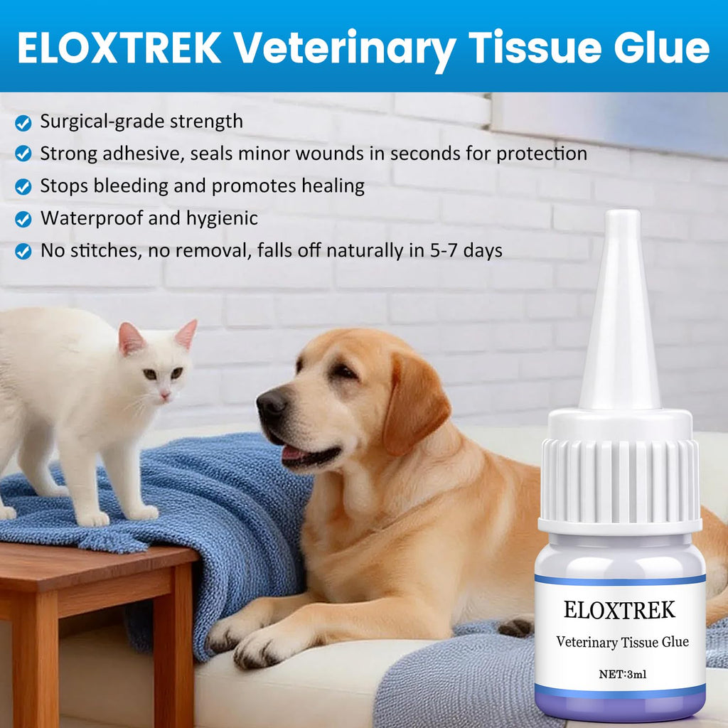 3ml Veterinary Surgical Skin Glue with 15 Applicators I369