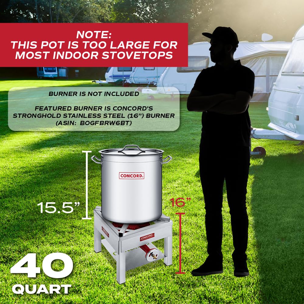 40 Quart Stainless Steel Stock Pot J570174