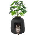 Black Cat Litter Box with Scoop X294