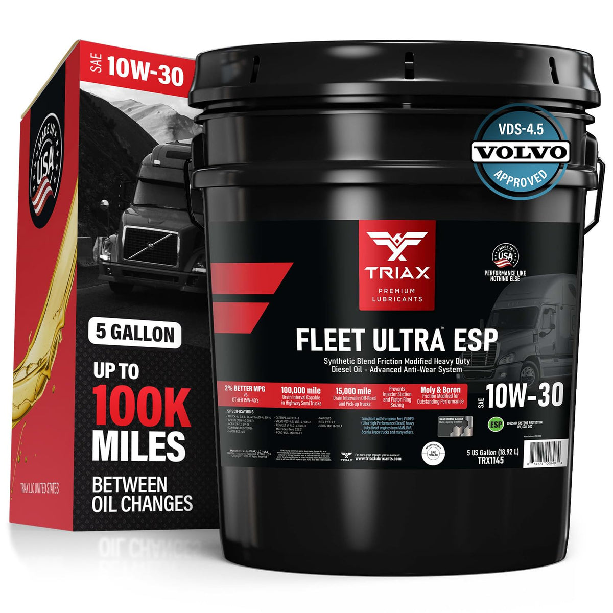 10W-30 Synthetic Blend Heavy Duty Diesel Engine Oil (5 Gallon) J147066