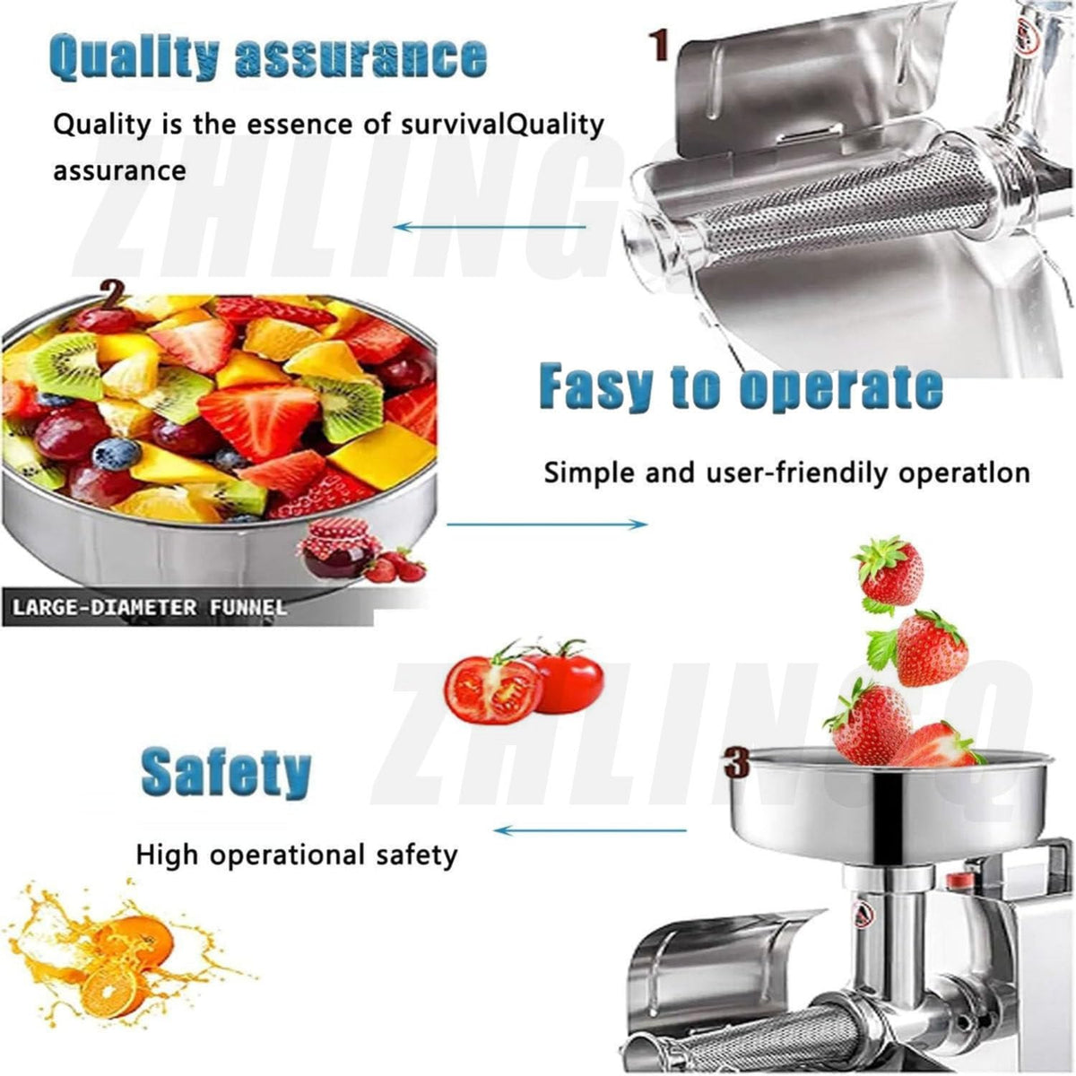 Commercial Stainless Steel Electric Tomato Strainer Machine J433724