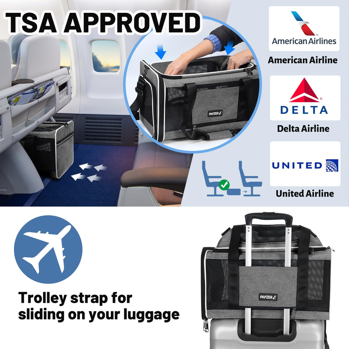 Top-Expandable Cat Carrier 18x11x11 J88441