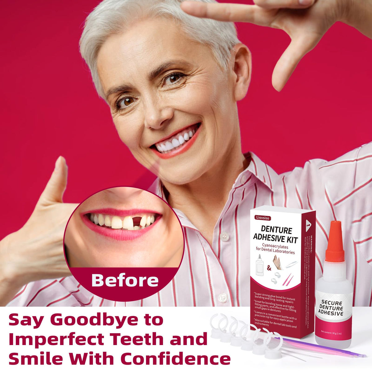 Dental Lab Instant Bonding Dental Glue 1oz S651318
