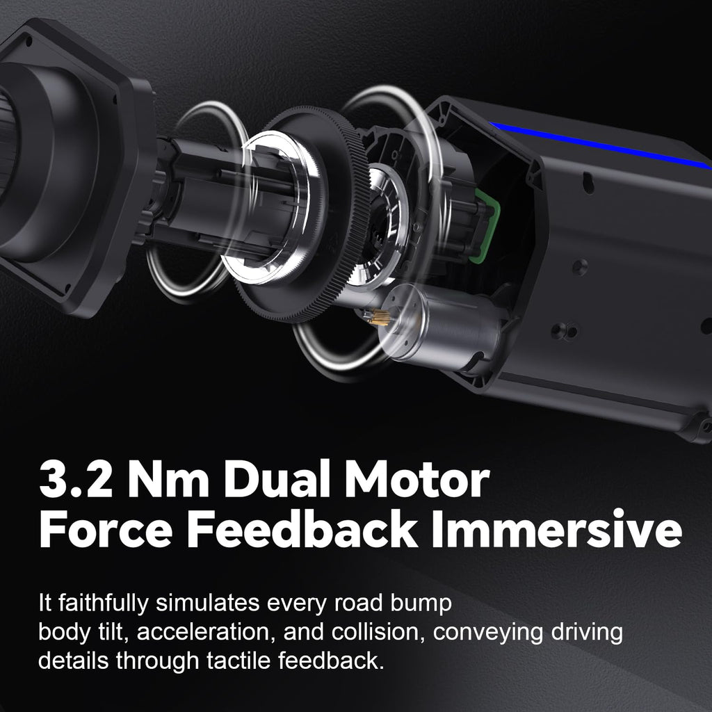 Force Feedback Racing Wheel with Pedals and Shifter F568