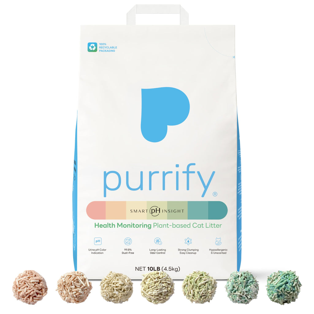 Plant-Based Tofu Cat Litter with Cassava, Color-Changing, Fast Clumping, Unscented 10 lb F851768