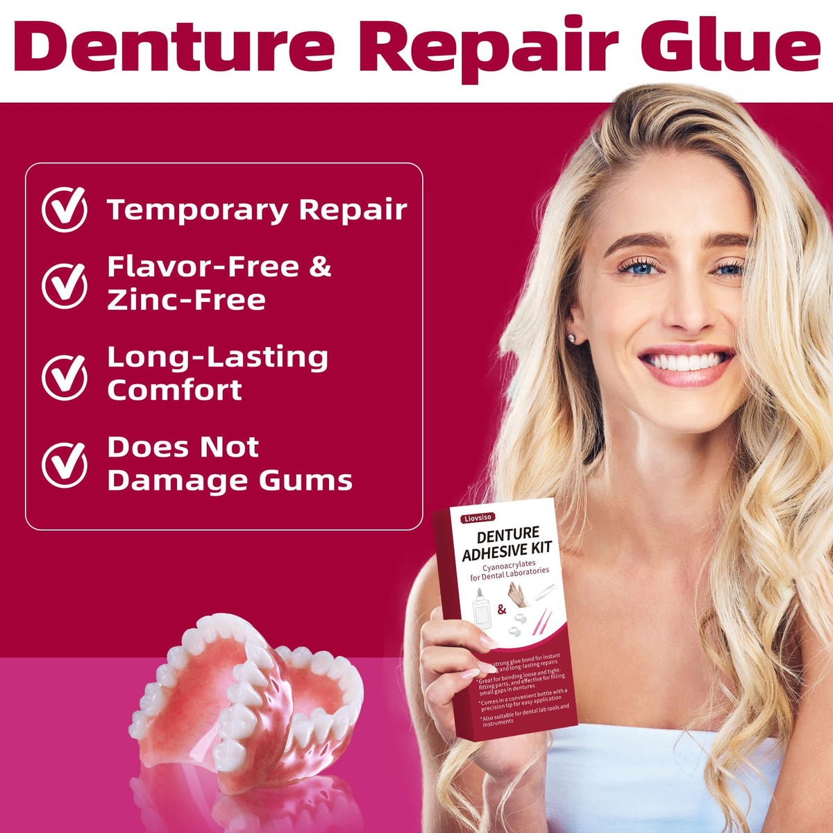 Dental Lab Instant Bonding Dental Glue 1oz S651318